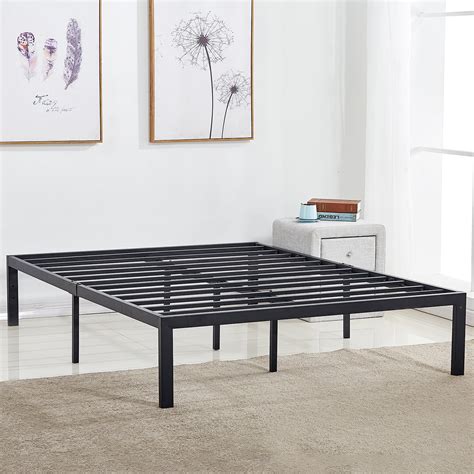 queen metal bed frame for box spring|queen size metal specialized frames.